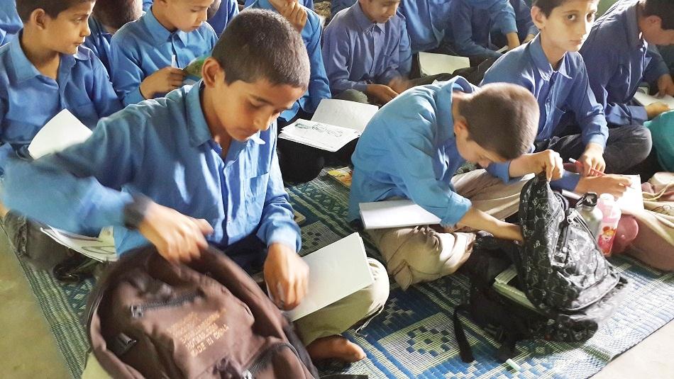 Takhar schoolchildren attend classes but without books