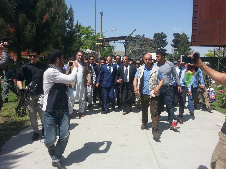 Mubarez accorded rousing welcome at Kabul airport