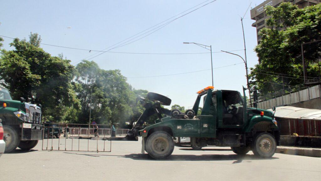 Blockade of some Kabul roads created problems for commuters