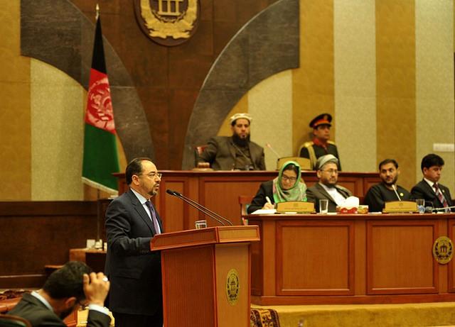 Foreign Minister in Mesharano Jirga