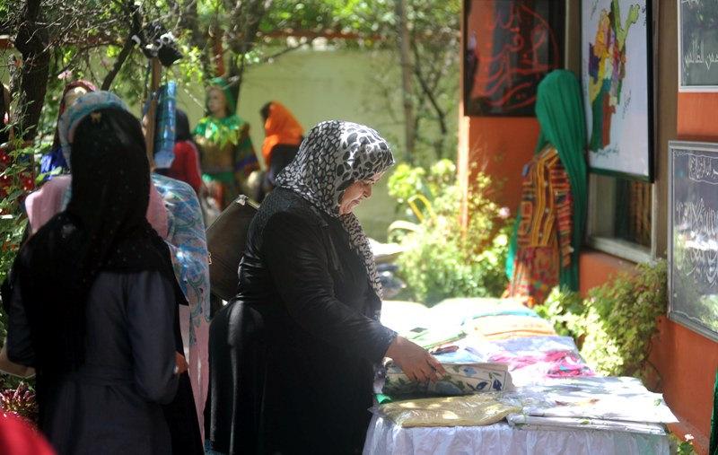 Exhibition of women made handicraft