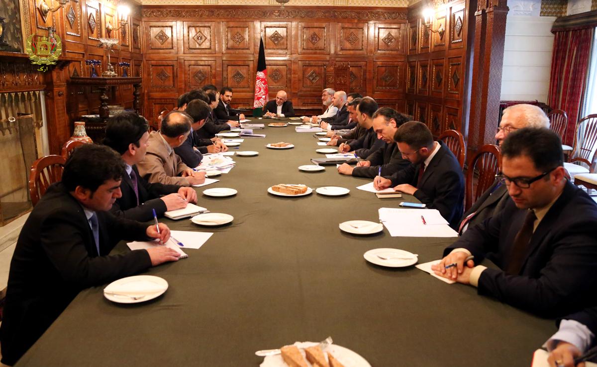 اشرف غنی با چین کی هون،سفیر جمهوری کوریا مقیم،کابل