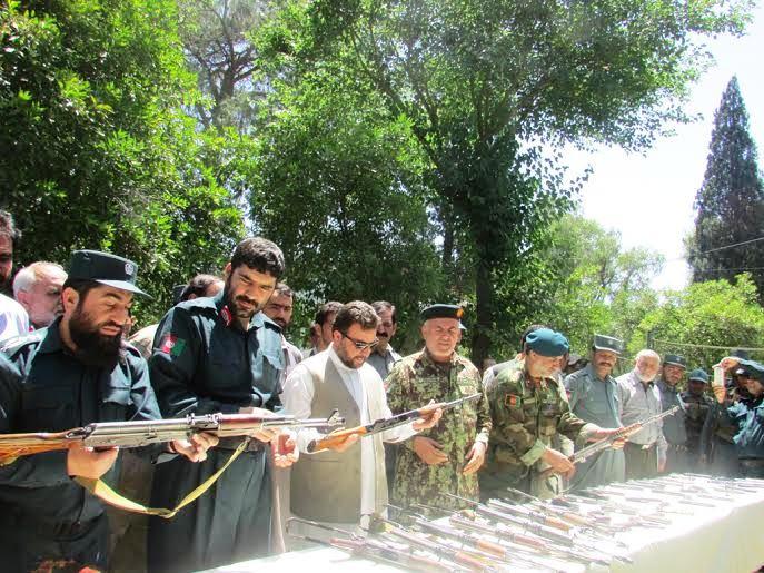 42 weapons seized, 21 illegal gunmen held in Nangarhar