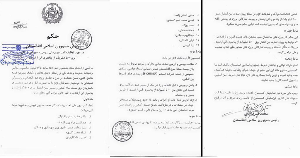 Ghani suspends TUTAP execution process