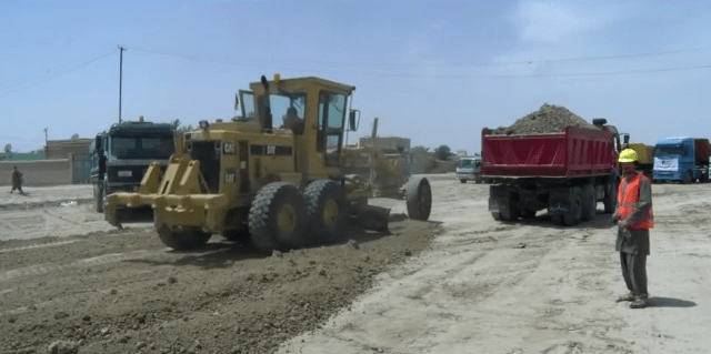 Reconstruction work on 4km road launched in Nimroz