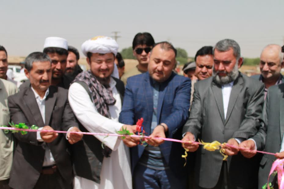 کار اعمار يک ذخيرگاه غله جات در شهر سرپل آغاز گرديد