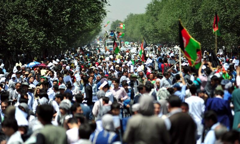 تظاهرات ،جنبش روشنايى” ، کابل