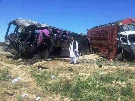 Helmand traffic accident leaves 2 dead, 4 injured