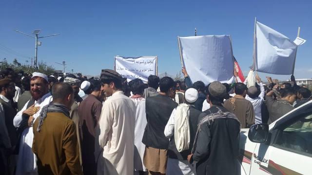 په پکتیا کې د کلکاني د بیا خښولو په غبرګون کې لاریون وشو