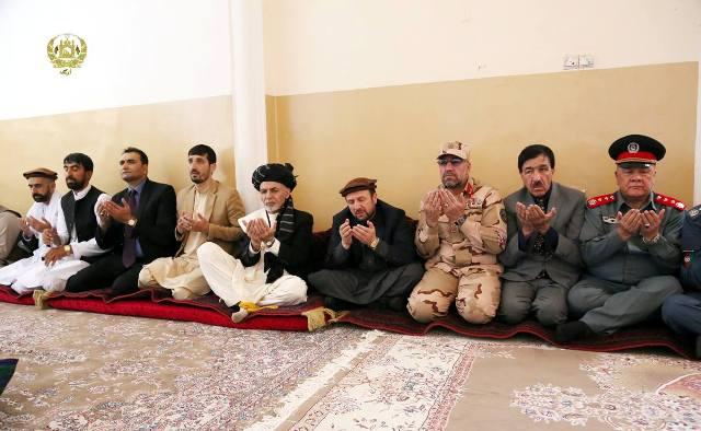 Ghani, Abdullah attend fateha for Zarawar Zahid