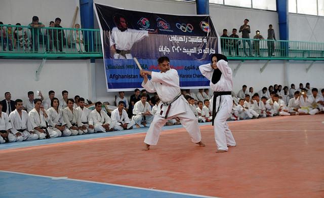Karate  players