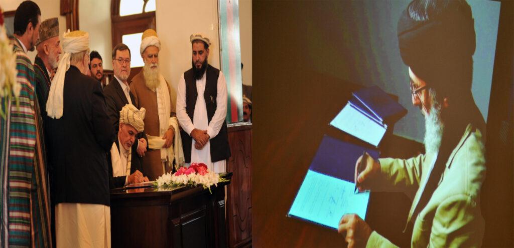 Ghani, Hekmatyar affix signatures to landmark peace deal