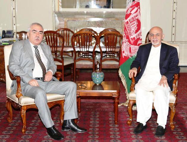 Dostum assures Ghani of cooperation on security issue