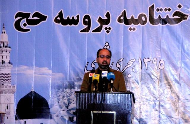 “در هزينۀ پروسه حج نسبت به سال گذشته سه ميليون دالر کاهش آمده است”