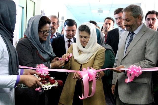 بخش تداوى، تشخيص و وقايه سرطان در شفاخانه جمهوريت افتتاح گرديد