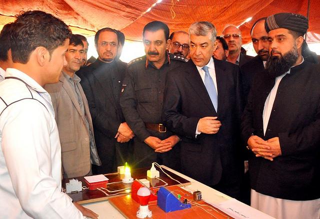 Officials visit students technical and scientific exhibition