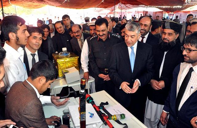 Officials visit students technical and scientific exhibition