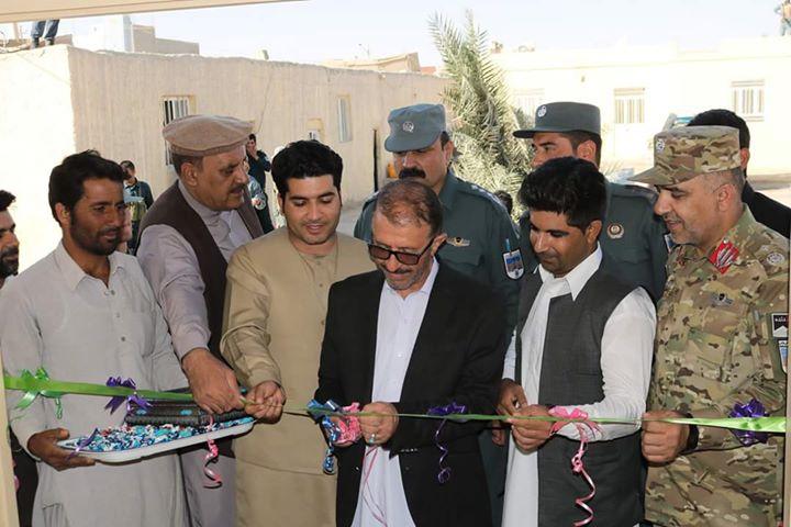 ساختمان سه حوزۀ امنيتی در نيمروز به بهره برداری سپرده شد