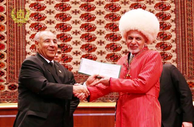 Ashgabat varsity confers honorary doctorate on Ghani