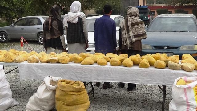527kgs of drugs confiscated in Nangarhar