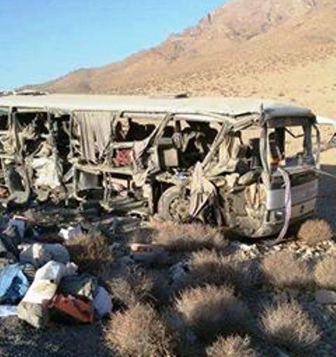14 dead, 41 wounded in Farah bus, tanker crash