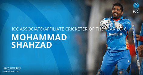 Shahzad wins ICC affiliate cricketer of the year award