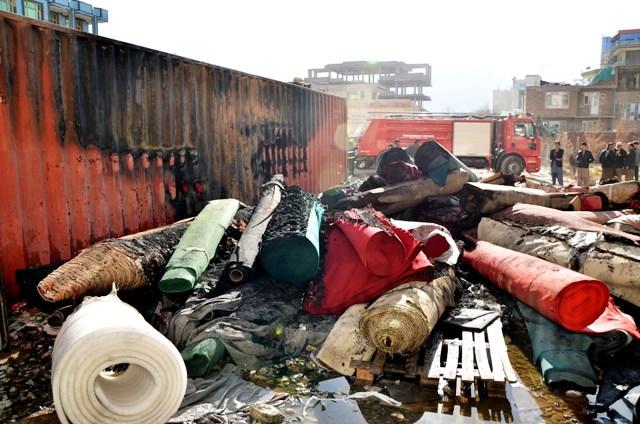 Carpet market blaze inflicts millions in losses to traders