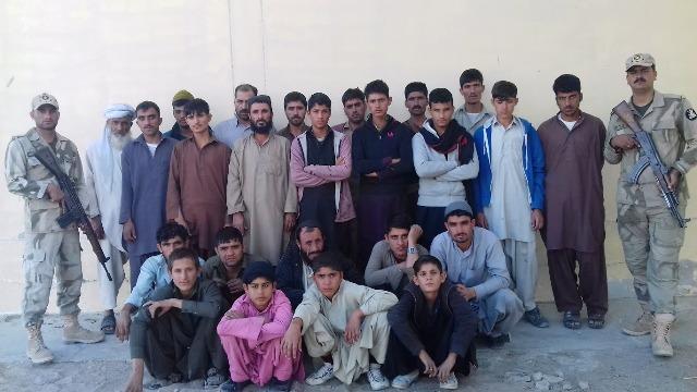 Pakistani costal guards detain 34 Afghan nationals