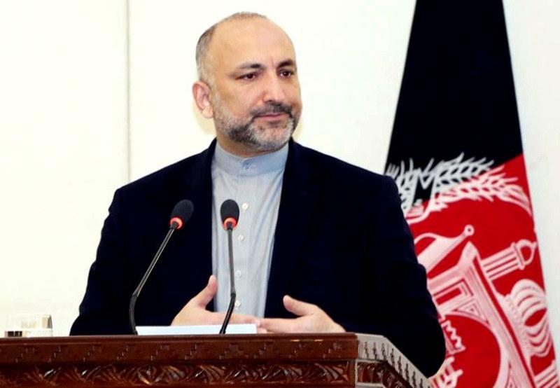 Atmar says optimistic about peace deal with Taliban