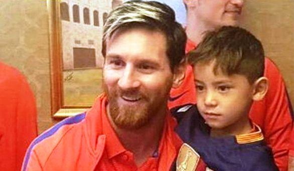 6-year-old from Ghazni finally meets Messi in Doha