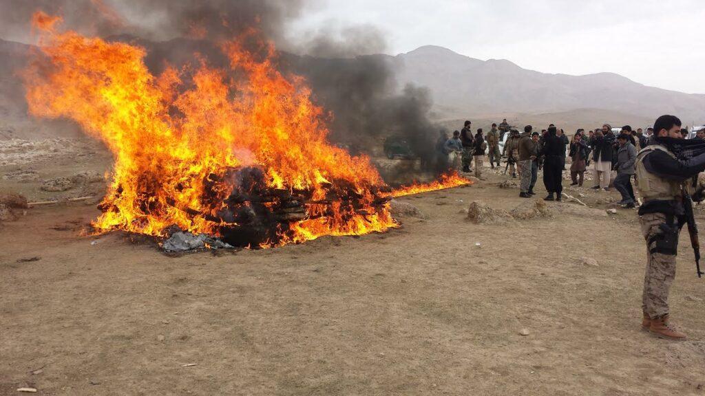 2000kg of narcotics torched in Samangan