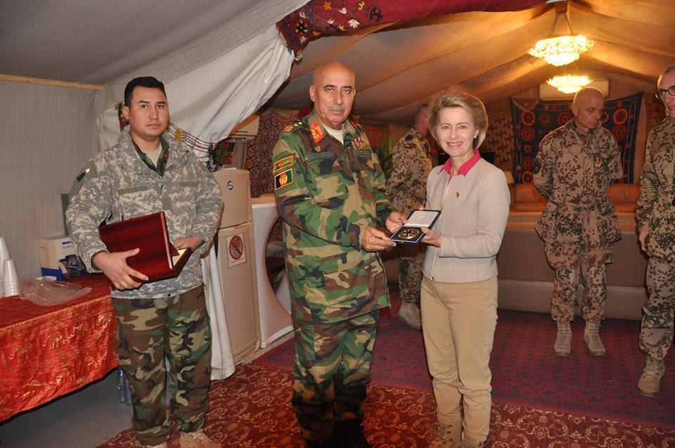 German defence minister in Balkh on surprise visit