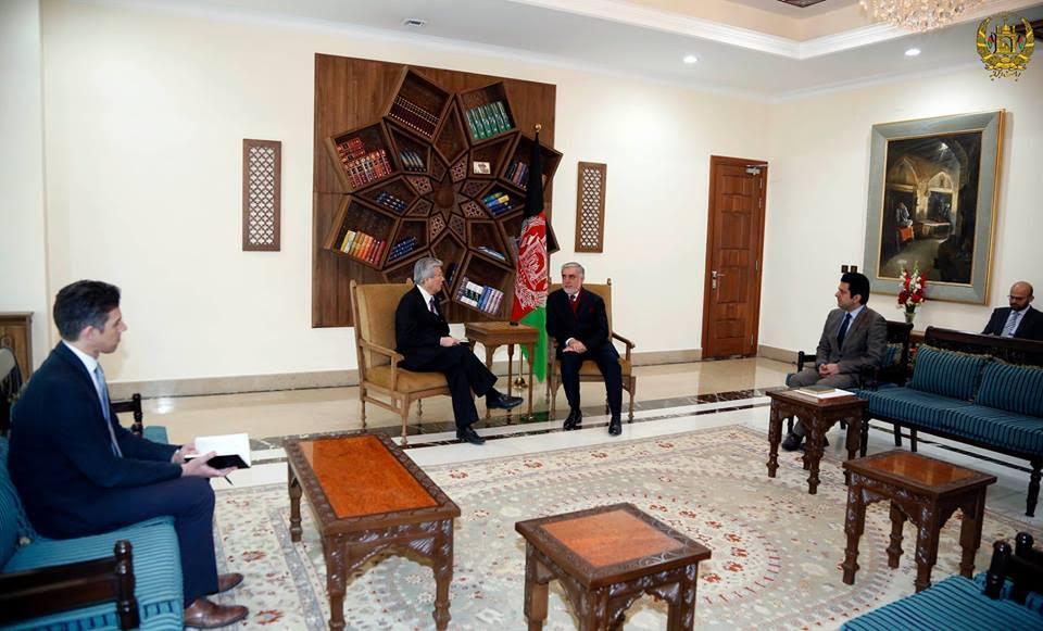 عبدالله با تدامیچی سرمنشی سازمان ملل متحد ، کابل
