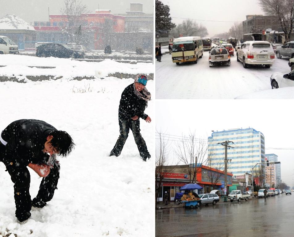 Most cities lashed by rain & snowfall, ending dry spell
