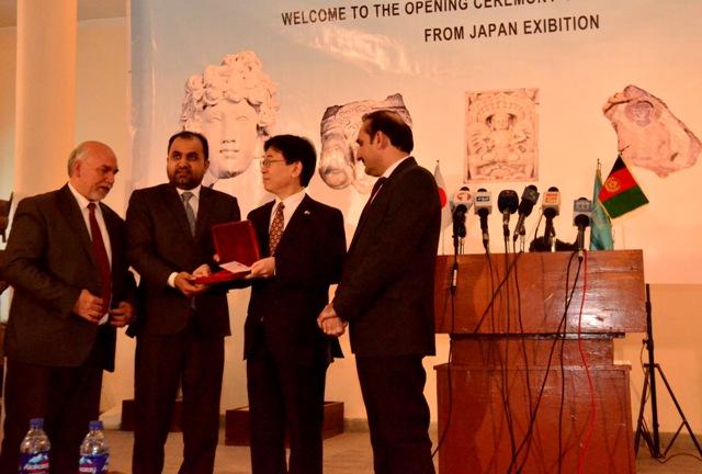 آثار تاریخی افغانستان که در جاپان نگهداری می شد در کابل به نمایش گذاشته شد