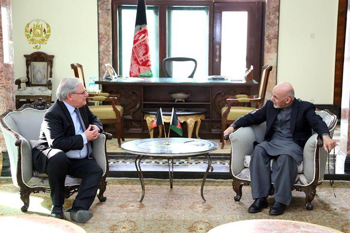 اشرف غنی با معاون سازمان ملل متحد،کابل