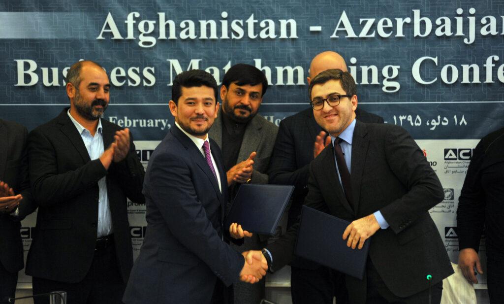 تفاهمنامه تجاری- اقتصادی میان سکتورهای خصوصی افغانستان و آذربایجان امضا شد