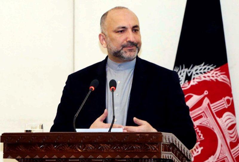 Atmar underlines govt-Taliban peace agreement