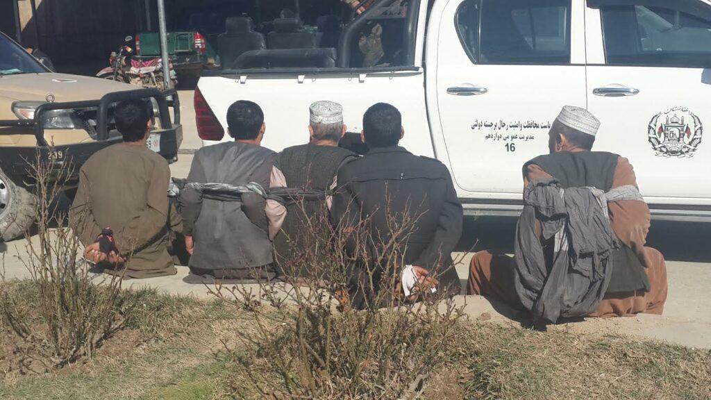 پنج تن در شبرغان به اتهام آدم ربایی بازداشت شدند