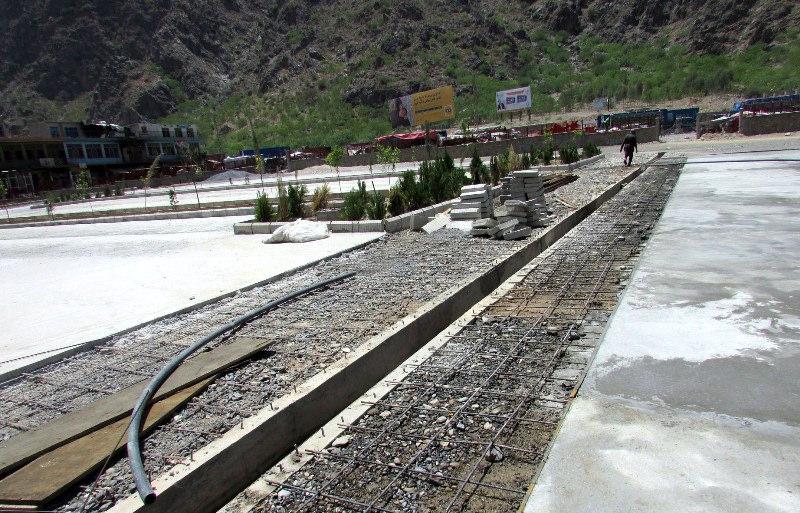 Construction terminal in Torkham highway