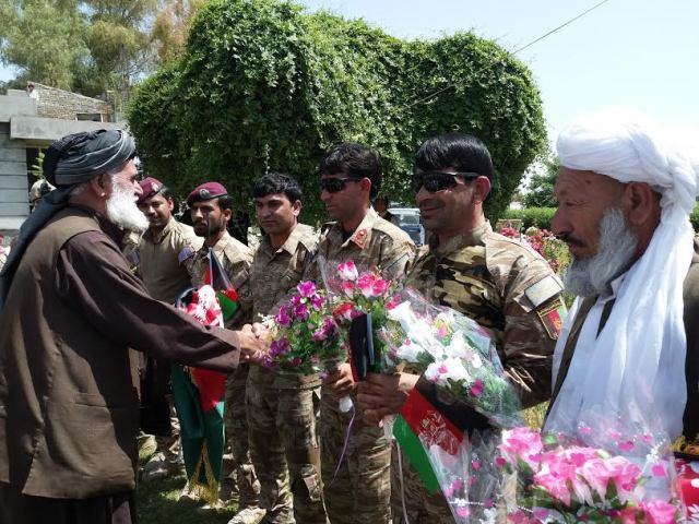 د هلمند قومي مشرانو او دیني عالمانو د امنیتي ځواکونو هلې ځلې وستایلې