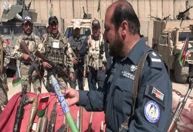 Iranian weapons seized from Taliban in Paktika