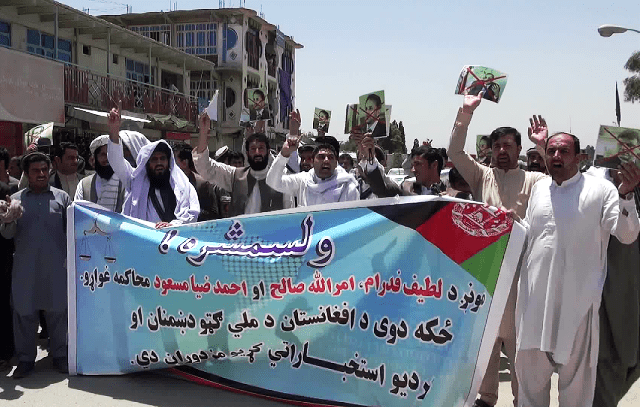 Khost gathering flays anti-govt protest in Kabul