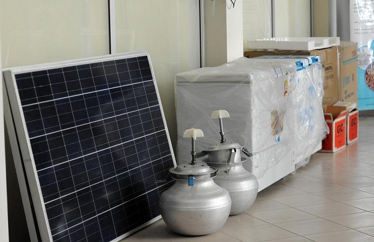 Solar refrigerators distributed to nomad entrepreneurs