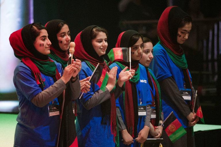 Afghan robotics team wins Rajaa Cherkaoui El Moursli award