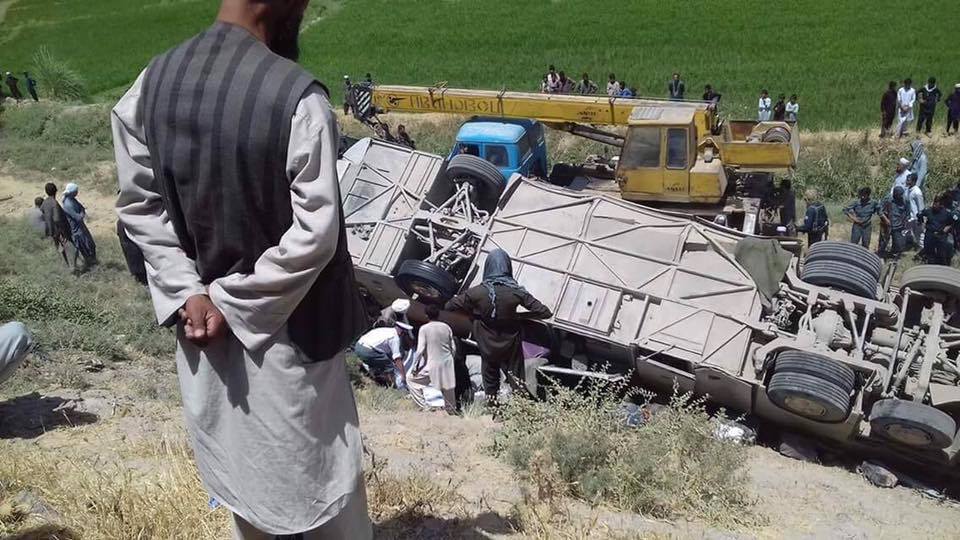 15 killed, 28 injured in Baghlan bus accident