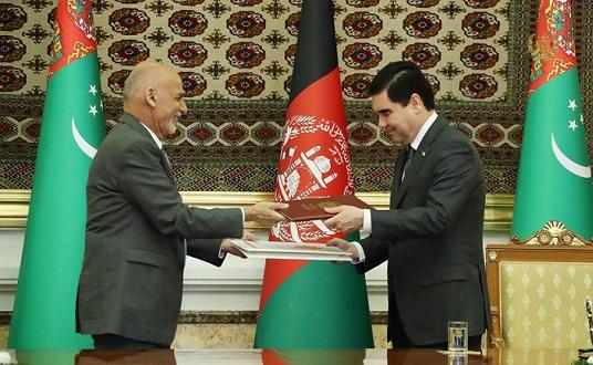 Kabul, Ashgabat sign 7 cooperation accords
