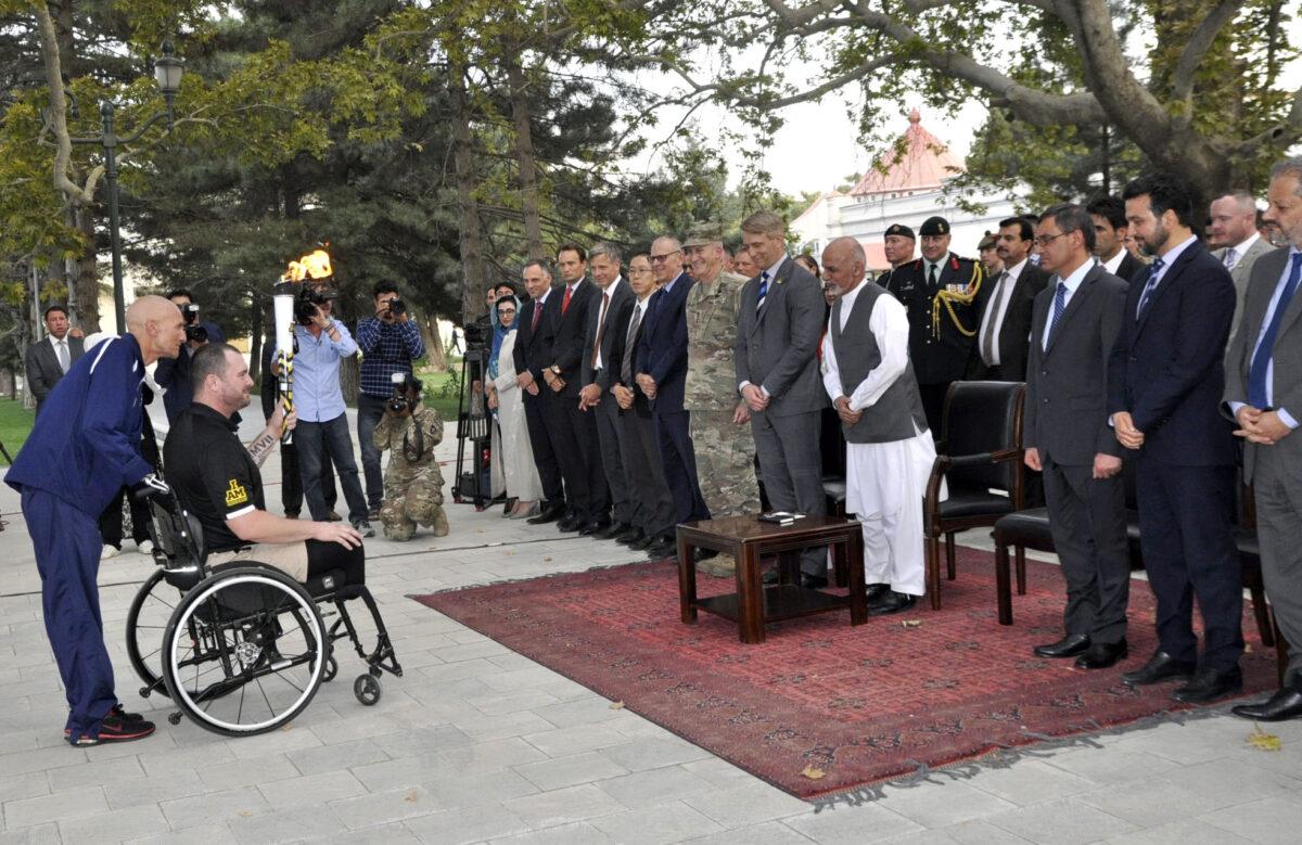 2017 Invictus Games torch lit at Presidential Palace