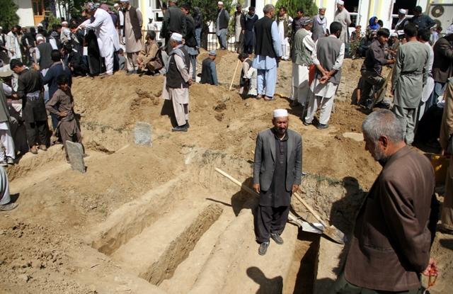 24 bodies buried inside Kabul mosque after attack
