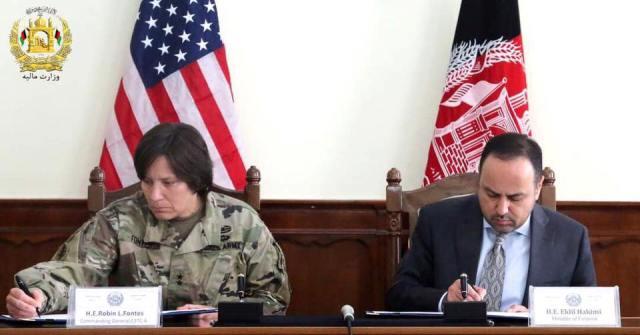 MoU signed on transparency in US funds for Afghan forces